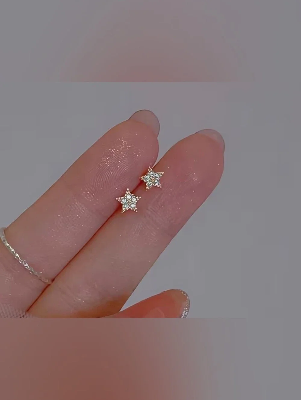 $8 Each Or Bundle 5/$20 Delicate Gold Star CZ Stud Earrings